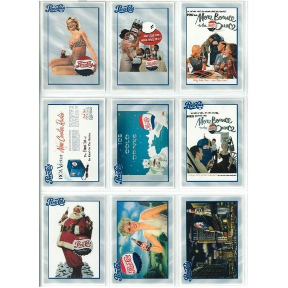 PEPSI-COLA SERIES 1 (Dart 1994) COMPLETE 100-CARD TRADING CARD SET - Picture 10 of 13